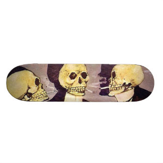 Vintage Skelette Skateboard