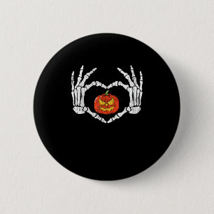 Vintage Skeletthandschuhe Herbstsonne Button