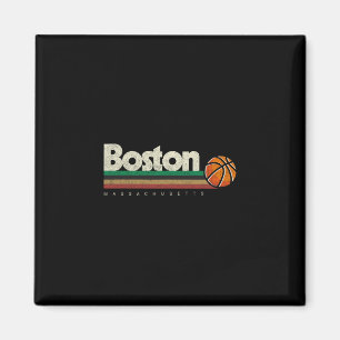 Vintage Sketll Boston City B-ll Retro Streifen Magnet