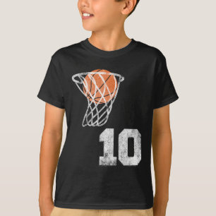 Vintage Sketll Trikot Nummer 10 Spieler Nummer  T-Shirt