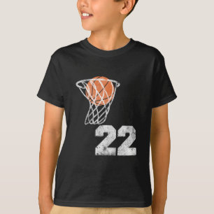 Vintage Sketll Trikot Nummer 22 Spieler Nummer  T-Shirt