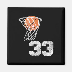 Vintage Sketll Trikot Nummer 33 Spieler Nummer Magnet