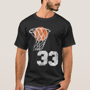 Vintage Sketll Trikot Nummer 33 Spieler Nummer T-Shirt