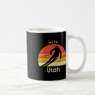 Vintage-Ski Alta Utah Berg Kaffeetasse