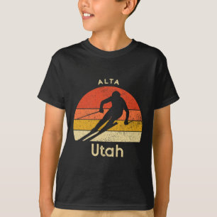 Vintage-Ski Alta Utah Berg T-Shirt