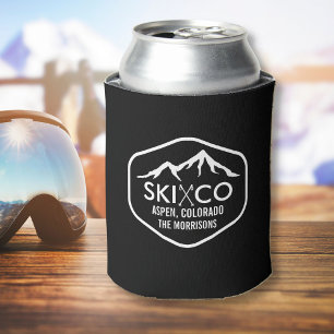 Vintage Ski Berg Aspen CO Benutzerdefiniertes Bier Dosenkühler