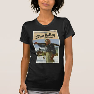 Vintage Ski-Erholungsort-Reise Sun Valley Idaho T-Shirt