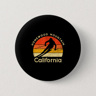 Vintage-Ski Homewood Mountain Kalifornien Button