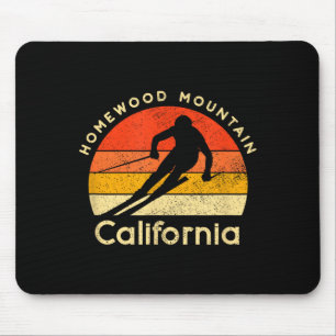 Vintage-Ski Homewood Mountain Kalifornien  Mousepad