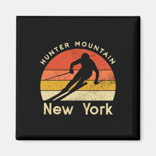 Vintage-Ski-Jäger Berg New York Gebirge  Magnet