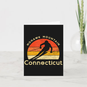 Vintage-Ski-Mohawk-Berg Connecticut-Berg Karte