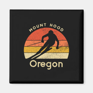 Vintage-Ski Mount Hood Oregon-Berg Magnet