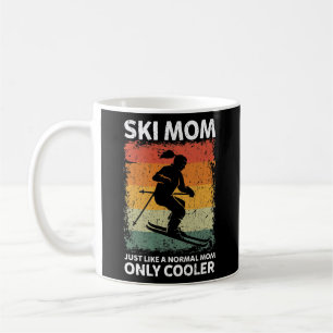 Vintage-Ski-Mutter wie eine normale Mutter, nur co Kaffeetasse
