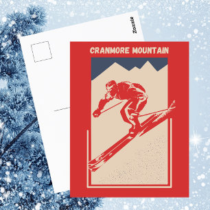 Vintage-Ski New Hampshire Resort Cranmore Mountain Postkarte