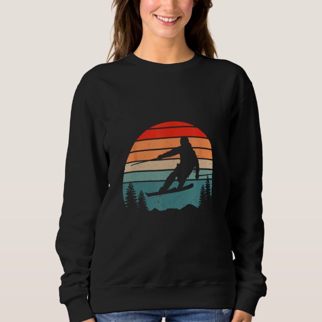 Vintage Ski Snowboard Goggles  Skiing Snowboarding Sweatshirt (Vorderseite)