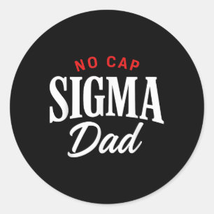 Vintage Skibidi Bester Papa Kein Cap Sigma Papa Lu Runder Aufkleber