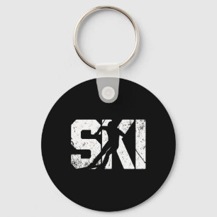 Vintage Skifahren Lustiges Geschenk Wintersport Sk Schlüsselanhänger