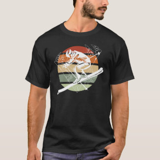 Vintage Skifahrer T-Shirt