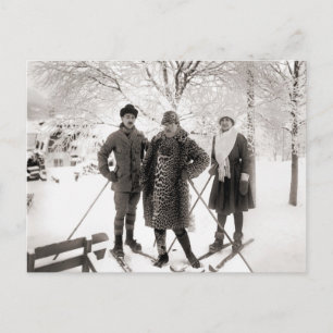 Vintage Skimode, 1910 Postkarte