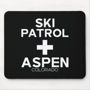 Vintage Skipatrol Aspen T Shirt Snowboarden Skii Mousepad