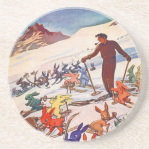 Vintage-Skiposter, Arlberg, St Anton Getränkeuntersetzer