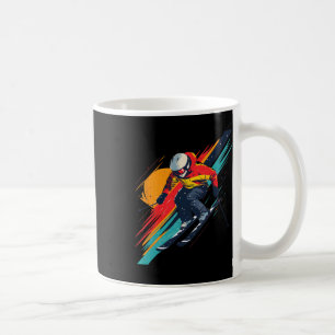 Vintage Skirennfahrer-Design - Retro Kaffeetasse