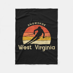Vintage Skischule Ss Niedlich Ss West Virginia Mou Fleecedecke