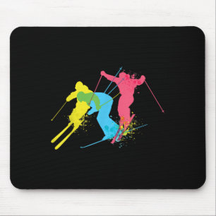 Vintage Skitouren für Männer, Frauen, Kinder Mousepad