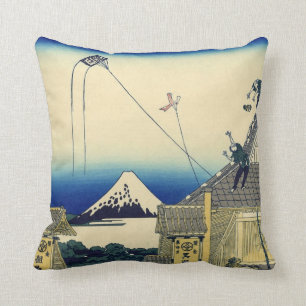 Vintage-Skizze des Mitsui-Shops Mount Fuji Kissen