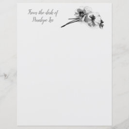 Vintage Skizze von Stiefmütterchen mit Namensschri