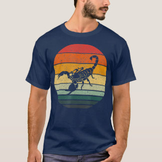 Vintage Skorpion Retro-Sonnenuntergang-Kunst 70er T-Shirt