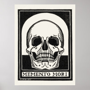Vintage Skull Illustration von Julie De Graag Poster
