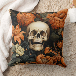 Vintage Skulls Halloween Kissen