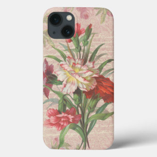 Vintage Skulpturen mit Script-Blumenhintergrund Case-Mate iPhone Hülle