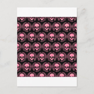 Vintage Skulpturen Rosa und Schwarz Postkarte