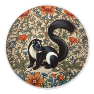 Vintage Skunk William Morris Inspiriert Keramikknauf