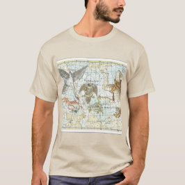 Vintage Sky Map Constellation of Hercules T-Shirt