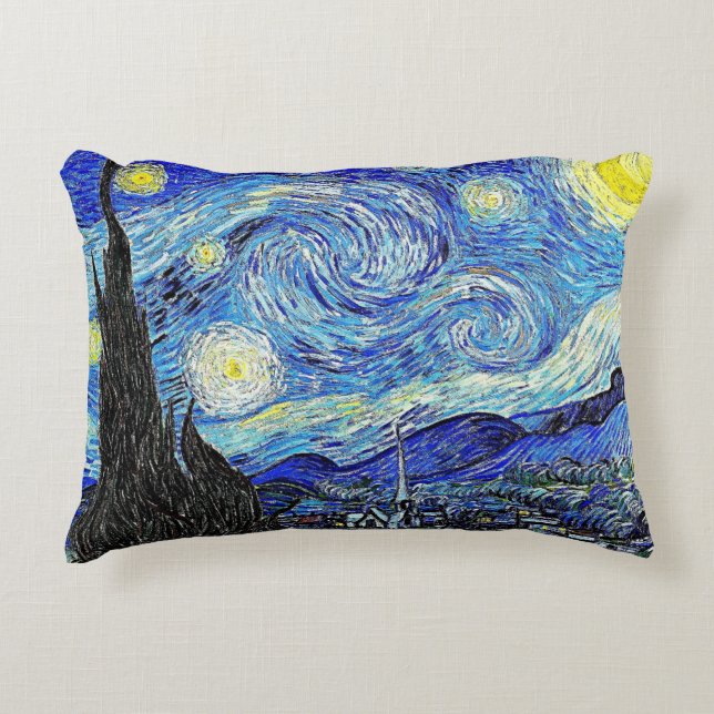 Vintage Sky Night StarNight Dekokissen (Vorderseite)
