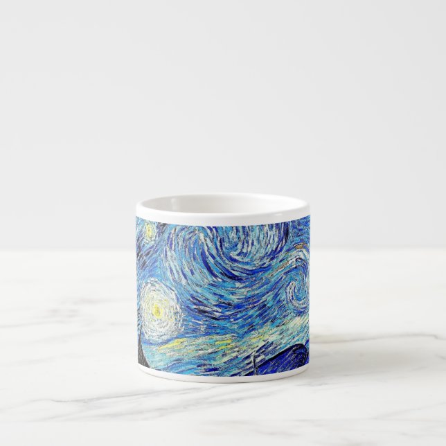 Vintage Sky Night StarNight Espressotasse (Vorderseite)
