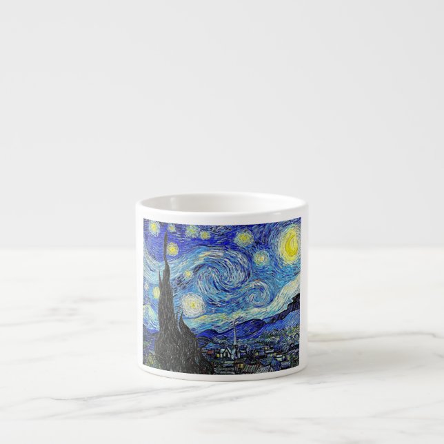 Vintage Sky Night StarNight Espressotasse (Vorderseite)