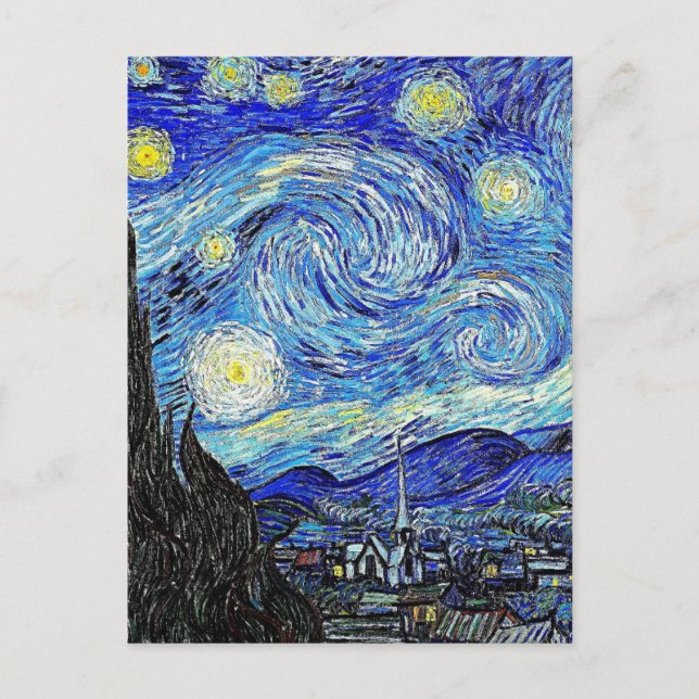 Vintage Sky Night StarNight Postkarte (Vorderseite)