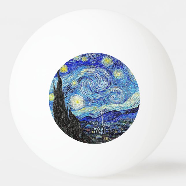 Vintage Sky Night StarNight Tischtennisball (Vorderseite)