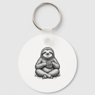 Vintage-Sloth-Strick-Engravings-Shirt-Design_1 Schlüsselanhänger