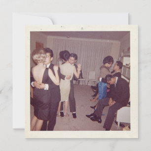 Vintage-"Slow Dancing"-Karte mit flacher Oberfläch