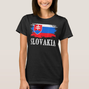Vintage Slowakei Flaggenstaat I Liebe Slowakei T-Shirt