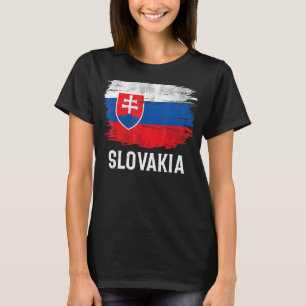 Vintage slowakische Flagge für die Slowakische Rep T-Shirt