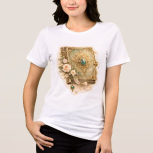 Vintage Smaragd Storybook Tri-Blend-Shirt Tri-Blend Shirt