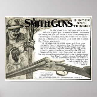 Vintage Smith Gun Company Ad Poster