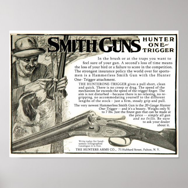 Vintage Smith Gun Company Ad Poster (Vorne)