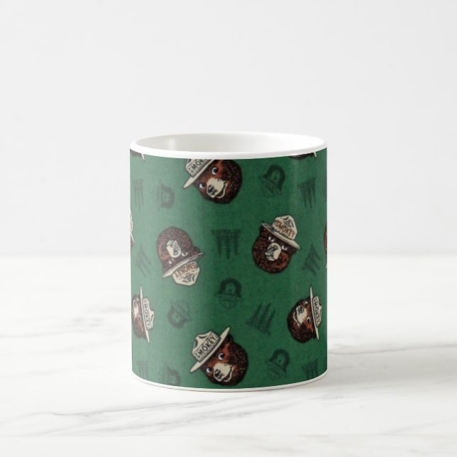 Vintage Smoky der Bär Tasse (Mittel)